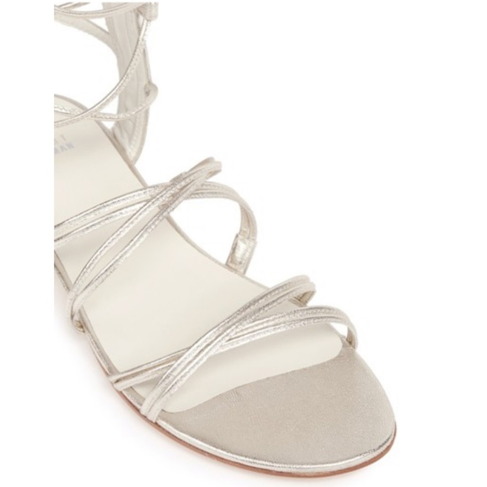 Stuart Weitzman Silver 'sparta' Gladiator Sandals - Picture 6 of 8